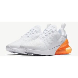 Nike Air Max 270
White Pack (Total Orange)
 Women's size 8
